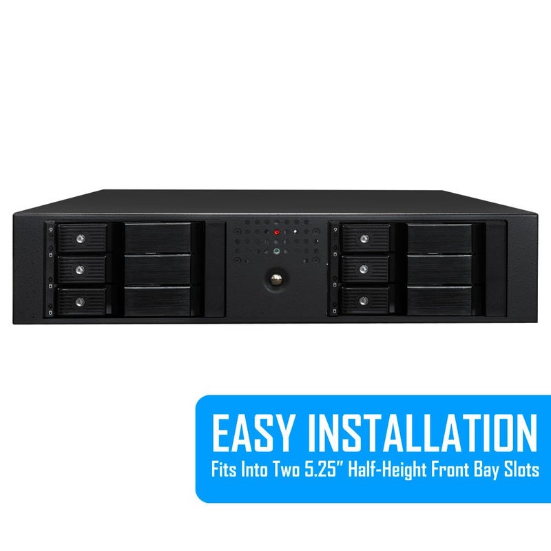 Kingwin Hard Drive Enclosure for Computer PC Case Internal 3 Bay Hot Swap for 3.5â€ HDD SSD, SATA Backplane Aluminum Trayless Mobile Rack, Support SATA I/II/III & SAS I/II 6 Gbps Performance - Image 2
